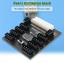 4pin+6pin ATX Power Supply Breakout Board Adapter for Mining LED Connector Kit
