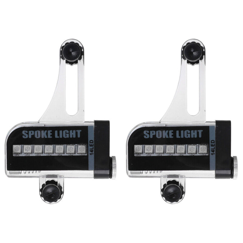 2pcs Waterproof Bicycle Spoke Light LED Mountain Bike Wheel Warning Lamp Newly