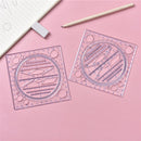 Multi-function Rotatable Drawing Template Art Design Construction Geometry