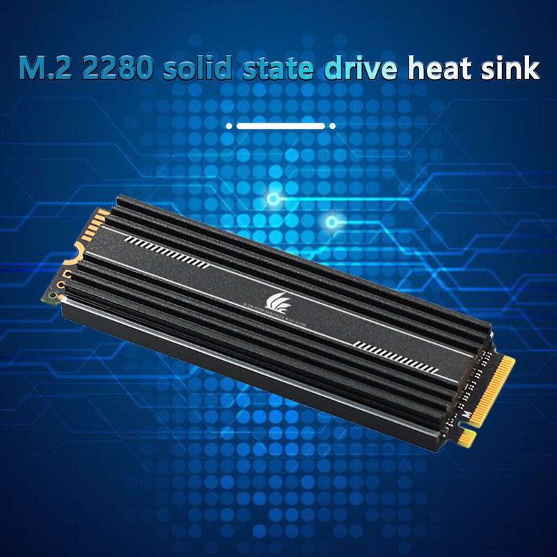 M.2 SSD Heatsink Cooler M2 2280 Solid State Hard Disk Radiator Thermal Pad Newly