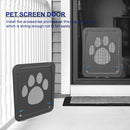 Lockable Safety Magnetic Flap Door Screen Window Gate for Dogs Cats Pet Supplies