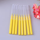 8pcs/Pack I Type Interdental Brushes Dental Cleaning Massage Tool(Yellow)