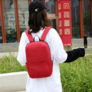 Solid Color Backpacks Oxford Cloth Big Waterproof Sport Knapsack (Dark Red)