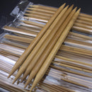 75pcs Bamboo Knitting Needles Crochet Hooks Sweater Knit Weave Tool Set