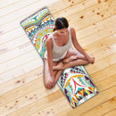 Portable Double Layer Printed Yoga Towel Quick Drying Pilates Towels (A) Newly