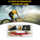 21pcs Valve Connector Foot Ball Airbed Bicycle Tyre Pump Adapter Set Kit Tool UK