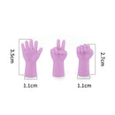 6pcs Cute Knitting Needles Point Caps Gesture Shape Needle Tip Stopper Protector