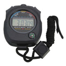 Digital Handheld Sports Stopwatch Stop Watch Timer Bla Counter Alarm FAST B5Q0