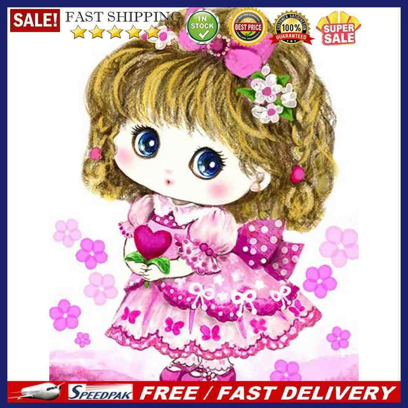 Little Girl 40x50cm Oil Paint By Numbers Picture DIY