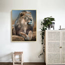 5D DIY Full Round Drill Diamond Paint Lion Mosaic Rhinestone Drawing Picture Kit