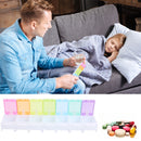 7 Day Pill Medicine Storage Box Rainbow Tablet Weekly Organizer (No Word)