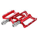 2pcs GUB GC020-DU Aluminum Alloy Folding Mountain Bike Baring Pedals(Red)