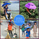 Portable Adjustable Fishing Sunshade Headwear Umbrella Hat for Camping Hiking