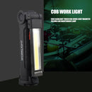 Portable COB Flashlight Rechargeable Work Camping Torch Folding Light (S)