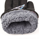 Winter Windproof Thermal Fleece Gloves Full Finger Cycling Gloves (Grey) Newly