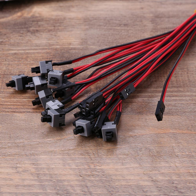10pcs Host Switch Line Restart Makes Line Chassis Computer Power AXT