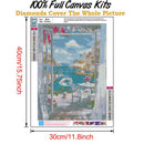 Scenery 5D DIY Full Round Drill Diamond Painting Cross Stitch Mosaic Home Dec