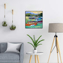 DIY Oil Paint by Numbers Ship Pattern Coded Hand Painted Acrylic Drawing