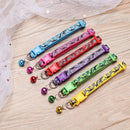Adjustable Camouflage Necktie Bell Necklace Neck Strap Kitten Chain Pet Collar