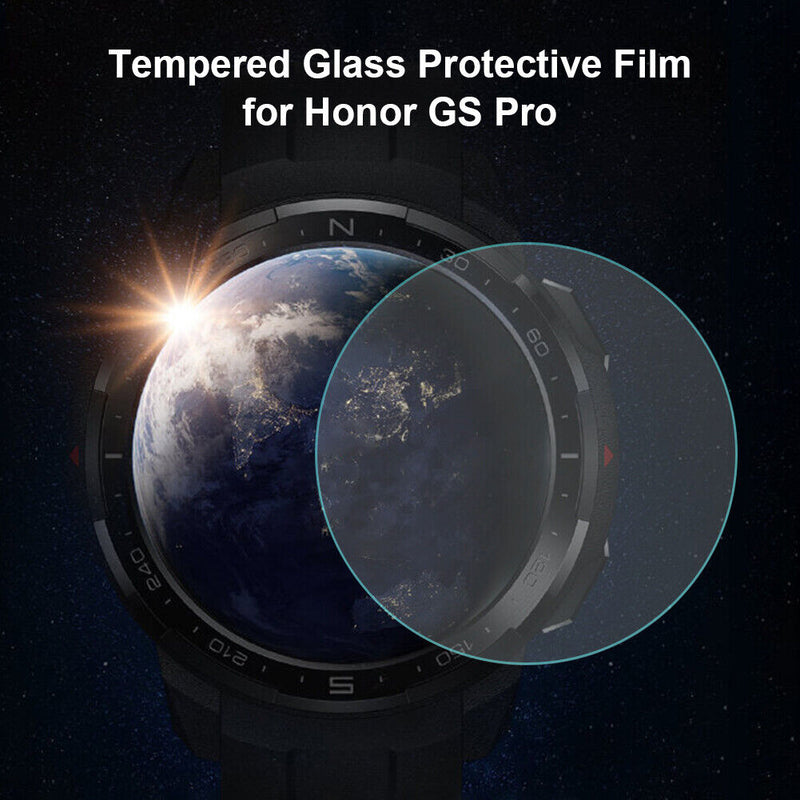 2x Tempered Glass Screen Film Guard Cover for Huawei Honor GS Pro Smart Watch