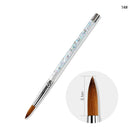 Painting Pen Nail Art Brush 100% Nylon For Acrylic Powder Acrylic Nail Brush