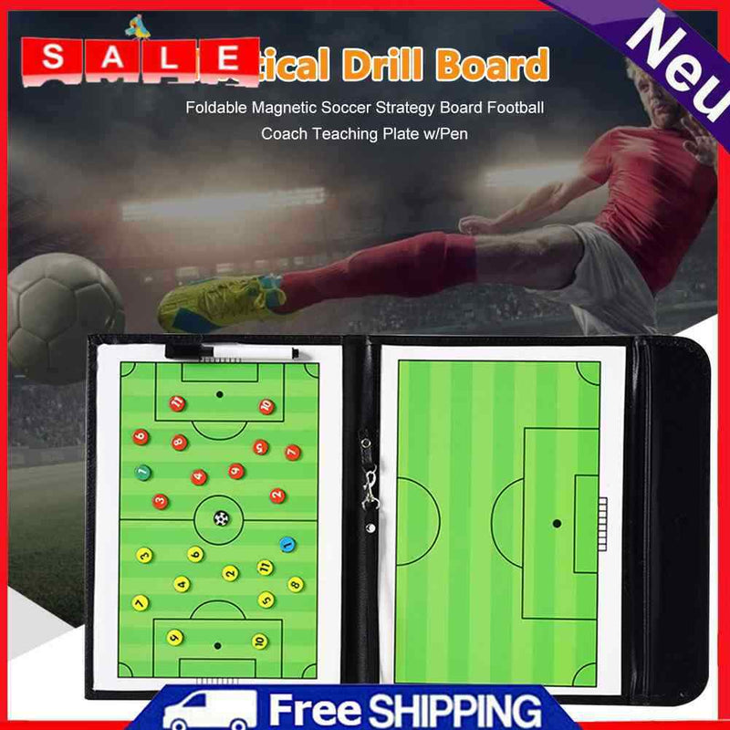 53cm Portable Magnetic Football Training Board Folding Football Training Bre
