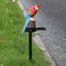LED Solar Lights Parrot Waterproof Lawn Stakes Lamps Garden Decor (Red) Newly