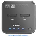MAIWO K3016S Type C Hard Drive Docking M.2 SSD SATA Dual Bay Station (EU)