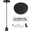 Ceiling Chassis 120mm Choose Pendant Cable Grip Flex Clamp Plate Light Fitting`