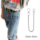 Rock Punk Trousers Wallet Belt Chain Jean Keychain Clip HipHop Jewelry Keyring
