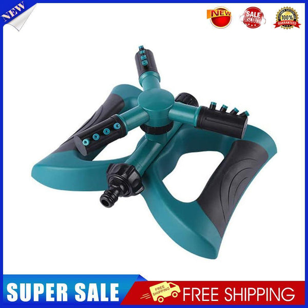 360 Degree Rotating Water Sprinkler 3 Arms Nozzles Garden Irrigation Tools