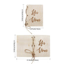 Marriage Vows Booklets Wood Photography Props Her & His Vows Wedding Decoration