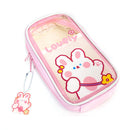 #A Clear Pencil Boxes Large Capacity Stationery Zipper Pencil Pouch School Suppl