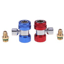 2pcs R134a Quick Connector Adjustable Car Air Conditioner Low/High Adapter