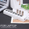 7 Ports High Speed USB 2.0 Hub Splitter w/ON/OFF Switch for Laptop (White)