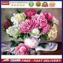 Diamond Painting Flower Round Rhinestone Wall Picture Decor