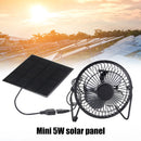 5W 4 inch Solar Exhaust Fan Mini Solar Panel Powered Fan for Office Outdoor