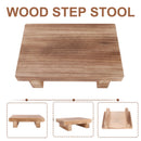 Wooden Bedside Step Stool Indoor & Outdoor Mobility Step Stool Portable One Step