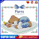 #A Partial Cross Stitch 14CT DIY Cartoon Baby Counted Home Decoration Hanging