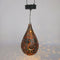 Metal Water Drop Solar Hollow Projection Lamps Outdoor Hanging Lights (B)