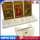 #A Wooden Tarot Card Base Moon Shape Tarot Card Stand Holder Gifts for Enthusias
