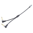 3.5mm Female Stereo to Dual 6.35mm Male Y Splitter Adapter Audio Cable 0.24m