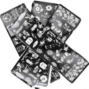 Leaf Nail Art Stamp Stencils Stamping Plates Abstract Nail Templates Flowers
