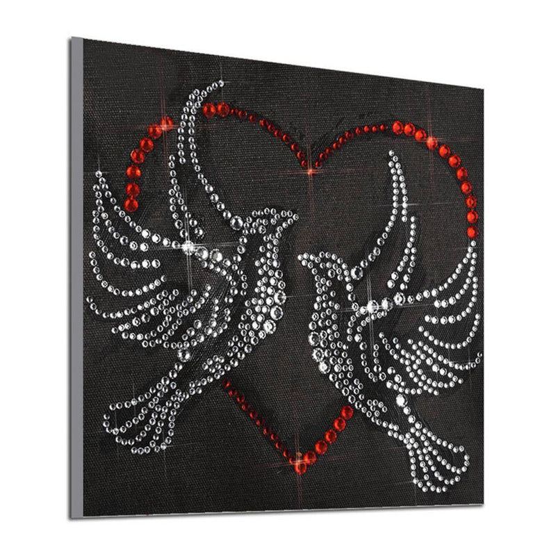 5D DIY Fluorescent Diamond Painting Pigeon Cross Stitch Embroidery Mosaic