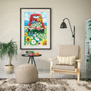 Mosaic Diamond Painting Set DIY 5D Full Round Drill Picture Car and Flower Craft