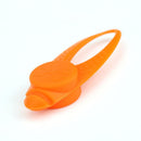 Silicone Light Pet ID Name Tag Dog Cat Anti-Lost Card Collar Pendant(Orange