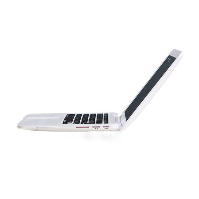 Simulation Laptop Makeup Mirror Portable Computer Cosmetic Mirror (White) Newly