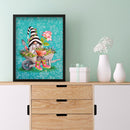 5D DIY Full Drill Round Shape Flowerpot Goblin Rhinestone Diamond Drawing Kit