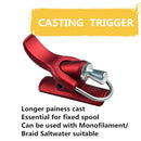 Fishing Trigger Aid Sea Fishing Casting Thumb Button Clip Fixed Finger Protector