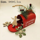 Ornaments Merry Christmas Christmas Pendants Metal Crafts Mailbox Tree Decor